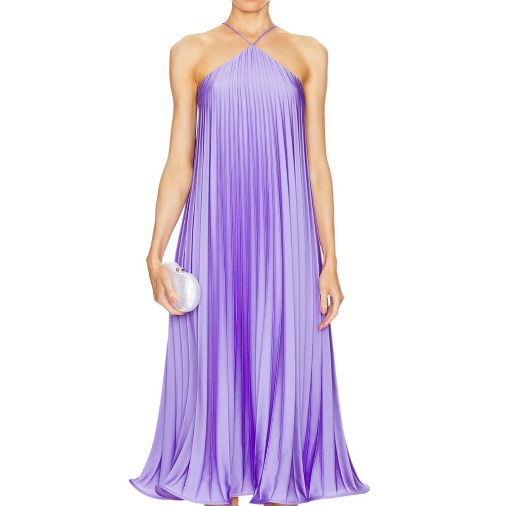 Ruby Midi Dress in Amethyst Violet